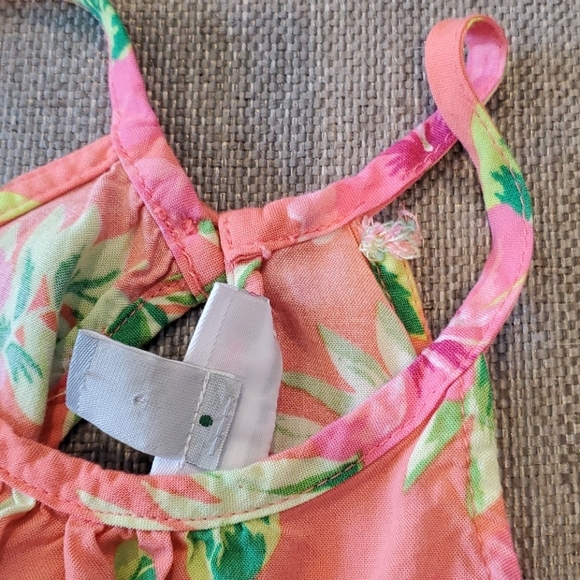 3 for $10 TCP Childrens Place Aloha Hawaiian Short Halter one piece Romper sz 10 - Picture 5 of 5